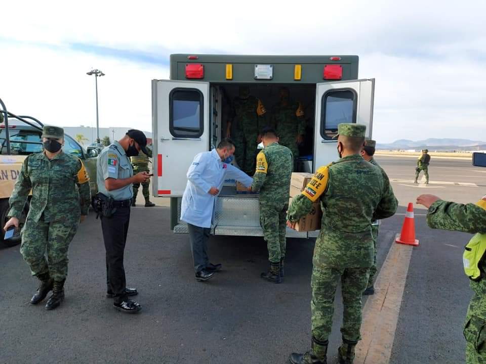 Llega a Guanajuato primer embarque de vacunas contra coronavirus