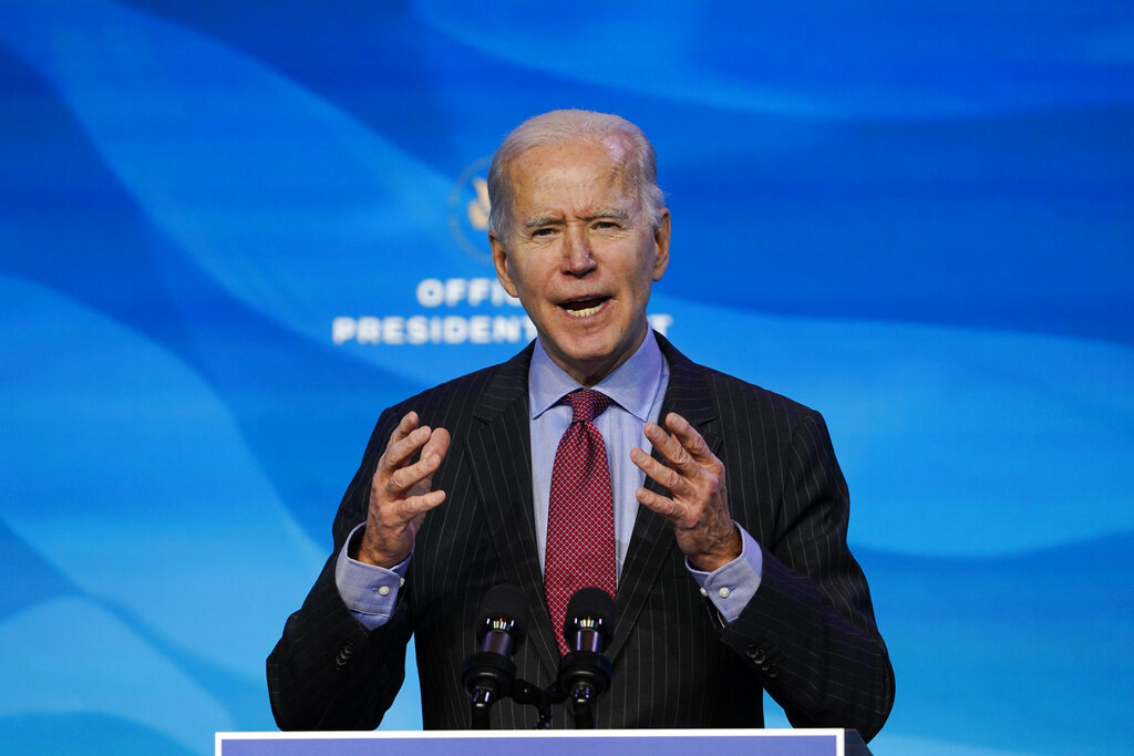 El presidente electo de Estados Unidos, Joe Bien, tomará posesión la próxima semana. (AP)