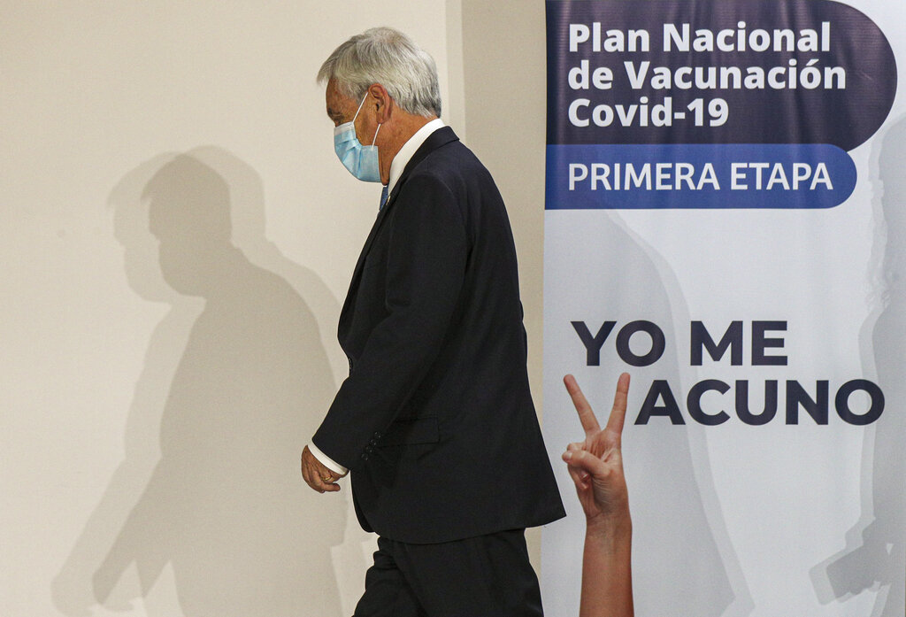 Sebastián Piñera, presidente de Chile. | AP