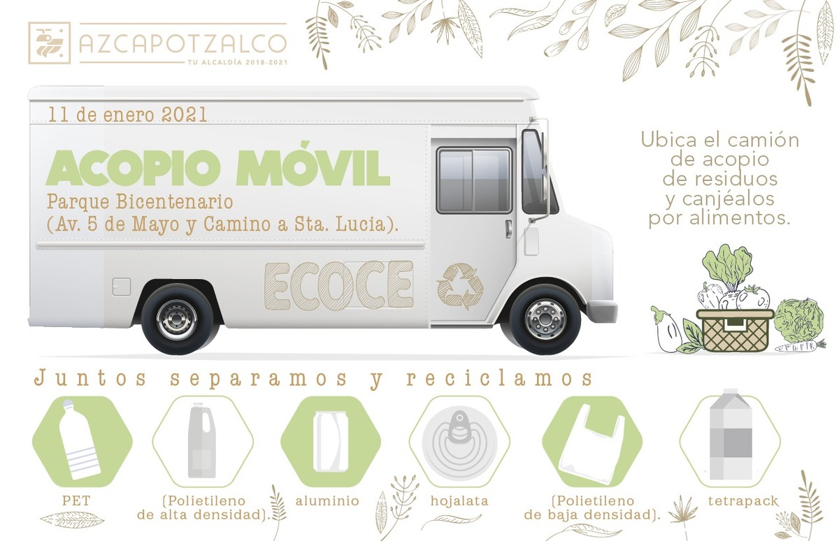 'Acopio móvil' para cambiar envases por despensa en Azcapotzalco | Especial