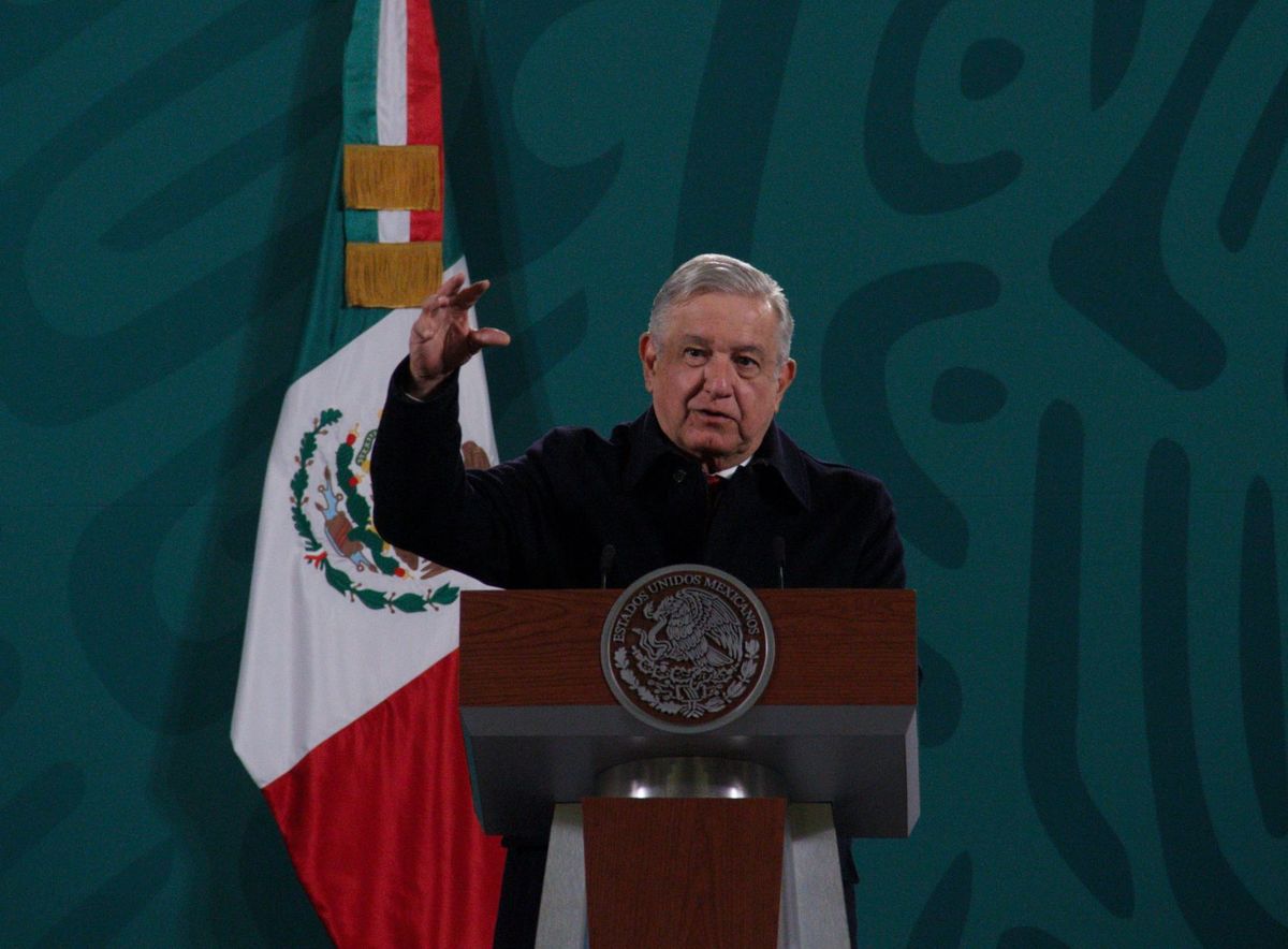 El Presidente durante una conferencia mañanera. (Cuartoscuro)