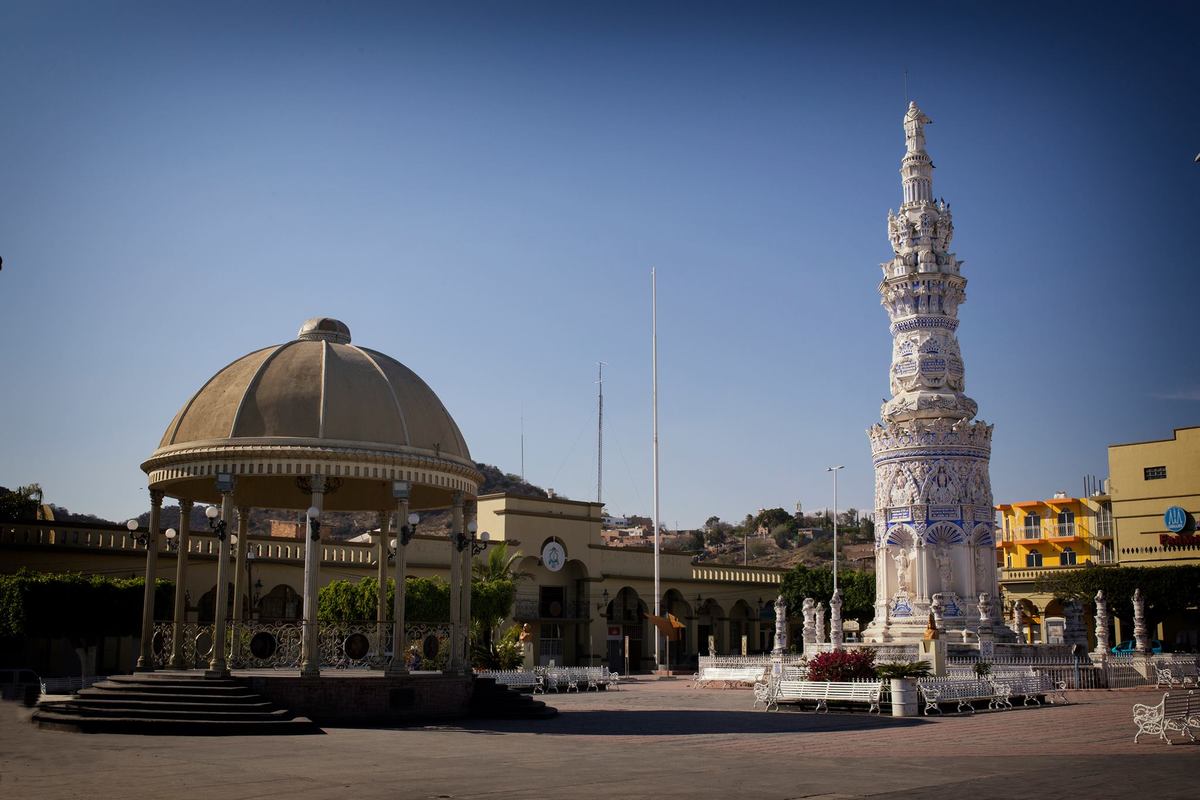 Plaza principal de Jamay. (Cortesía)