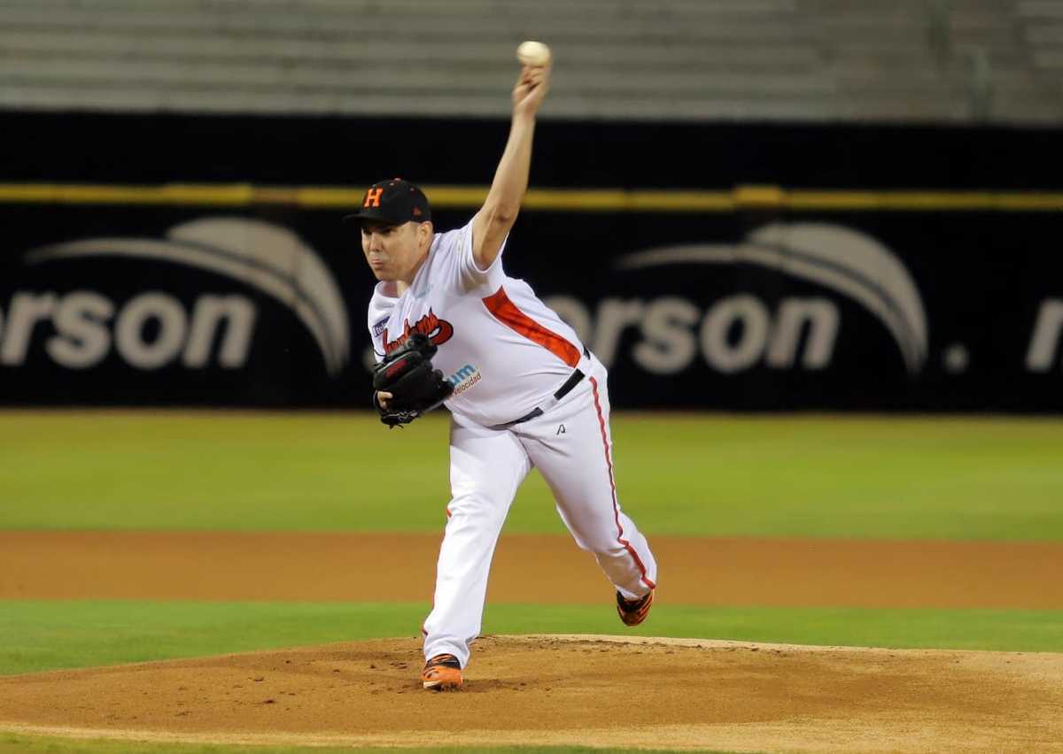 Juan Pablo Oramas, pitcher de Naranjeros de Hermosillo (Twitter @Liga_Arco)