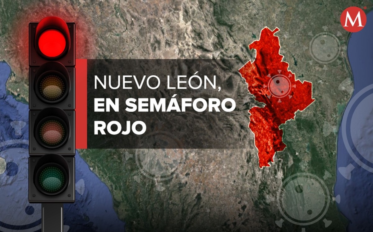 Nuevo León, en semáforo rojo por covid-19; se mantendrán las mismas restricciones