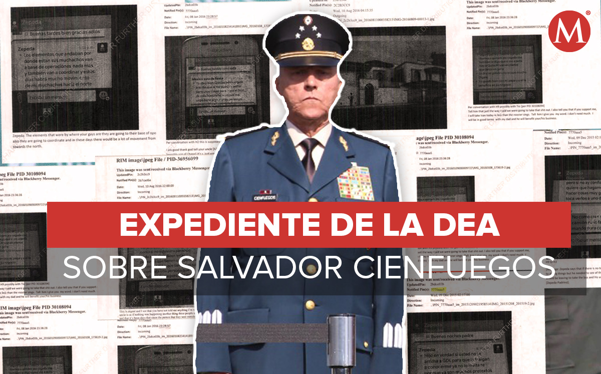 La Secretaría de Relaciones Exteriores compartió el expediente de Salvador Cienfuegos. (Especial)