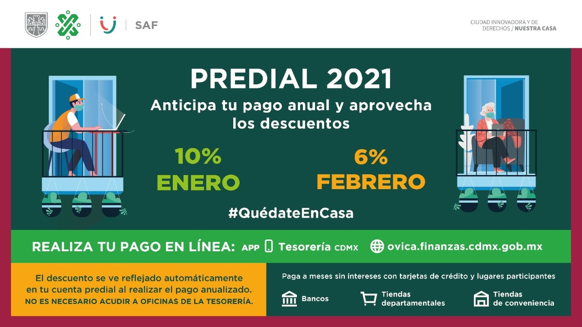 Aprovecha las promociones que ofrece el gobierno de la Ciudad de México en el pago del predial | @Finanzas_CDMX