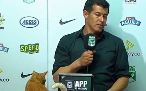 Jorge Almirón en una conferencia (Especial)