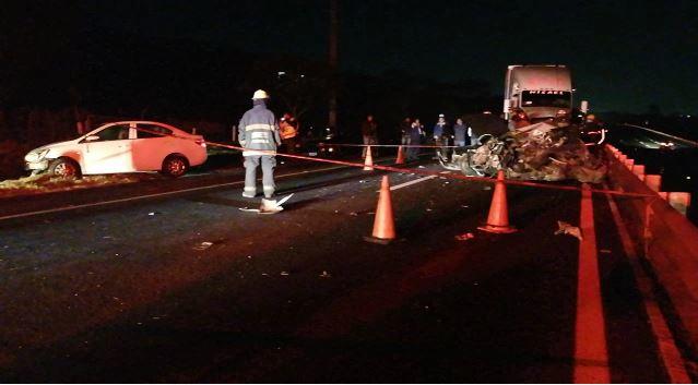 Uno de los percances ocurrió sobre la Autopista a Zapotlanejo, a la altura del kilómetro 14. (Martín Patiño)