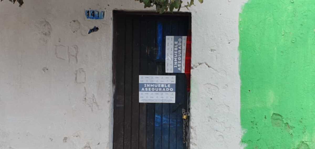 El domicilio quedó asegurado por la Fiscalía. (Juan Carlos Munguía)