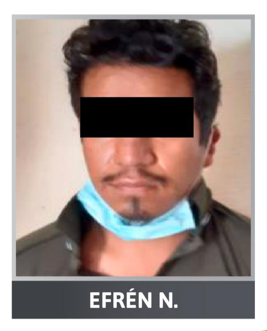 Efrén Hernández,  detenido. (Especial)