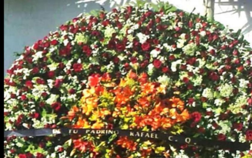 El arregló llegó a la funeraria Moreh.