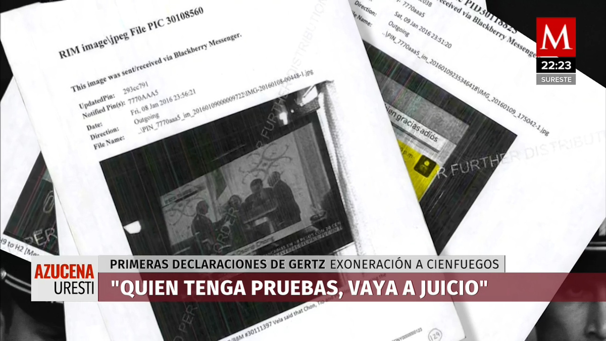 EU "se rajó" de llevar a juicio a Cienfuegos porque carecía de pruebas: Gertz Manero