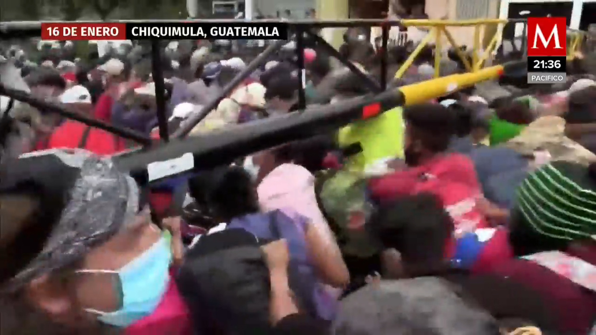 Guatemala vuelve a disolver caravana de migrantes con uso de la fuerza