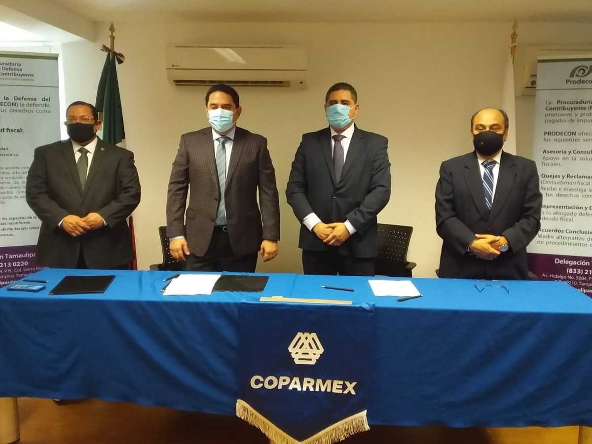 Miembros de Coparmex y Prodecon Tamaulipas.
