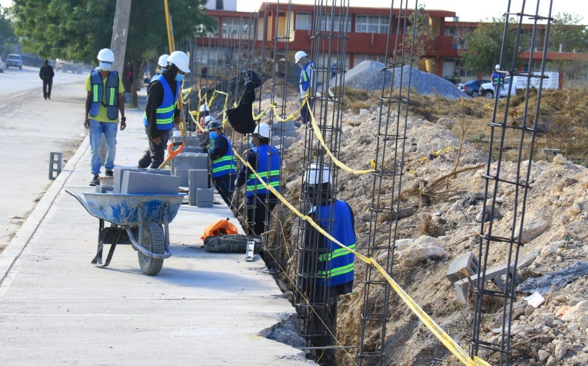 Obra pública en Ciudad Victoria. (Cortesía)