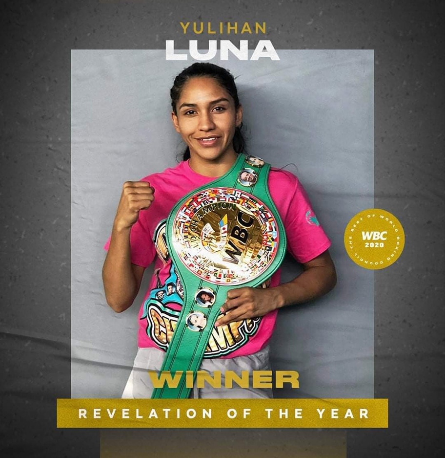 Yuliahn 'Cobrita' Luna fue elegida por los miembros del Consejo Mundial de Boxeo y miles de aficionados que votaron vía digital. (Especial)