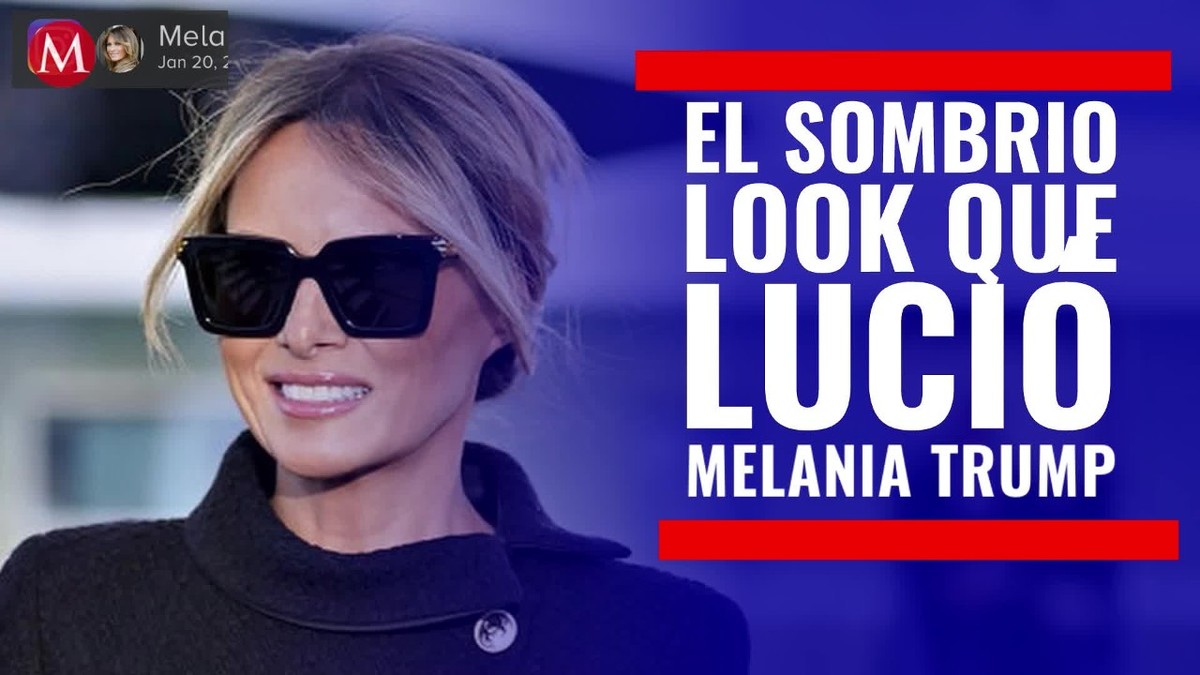 El elegante y sobrio look que lució Melania Trump al abandonar la Casa Blanca