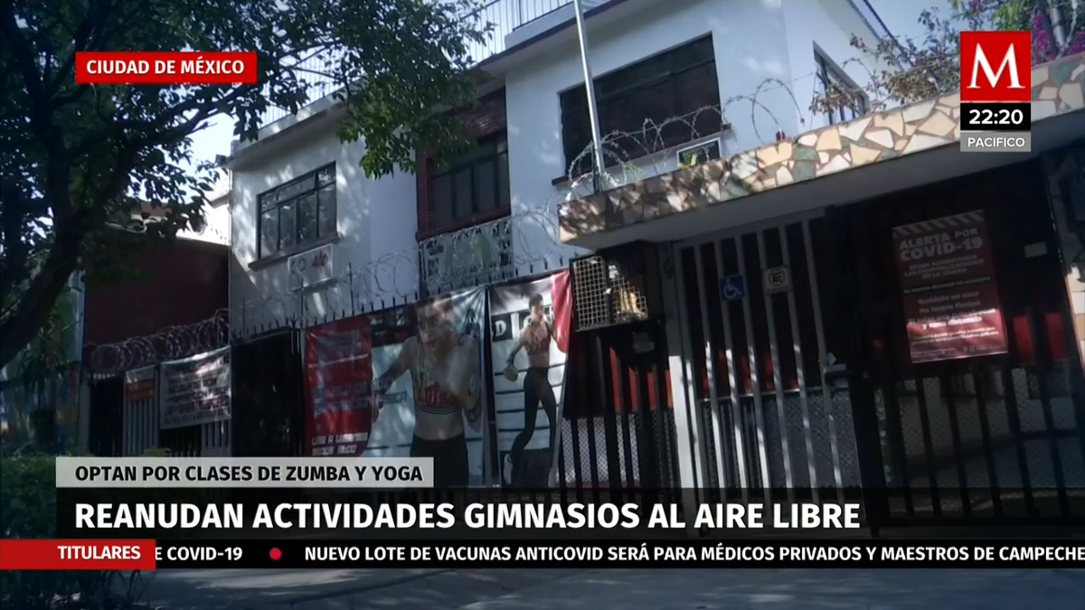 Gimnasios en CdMx operan al aire libre, pero sin ningún cliente