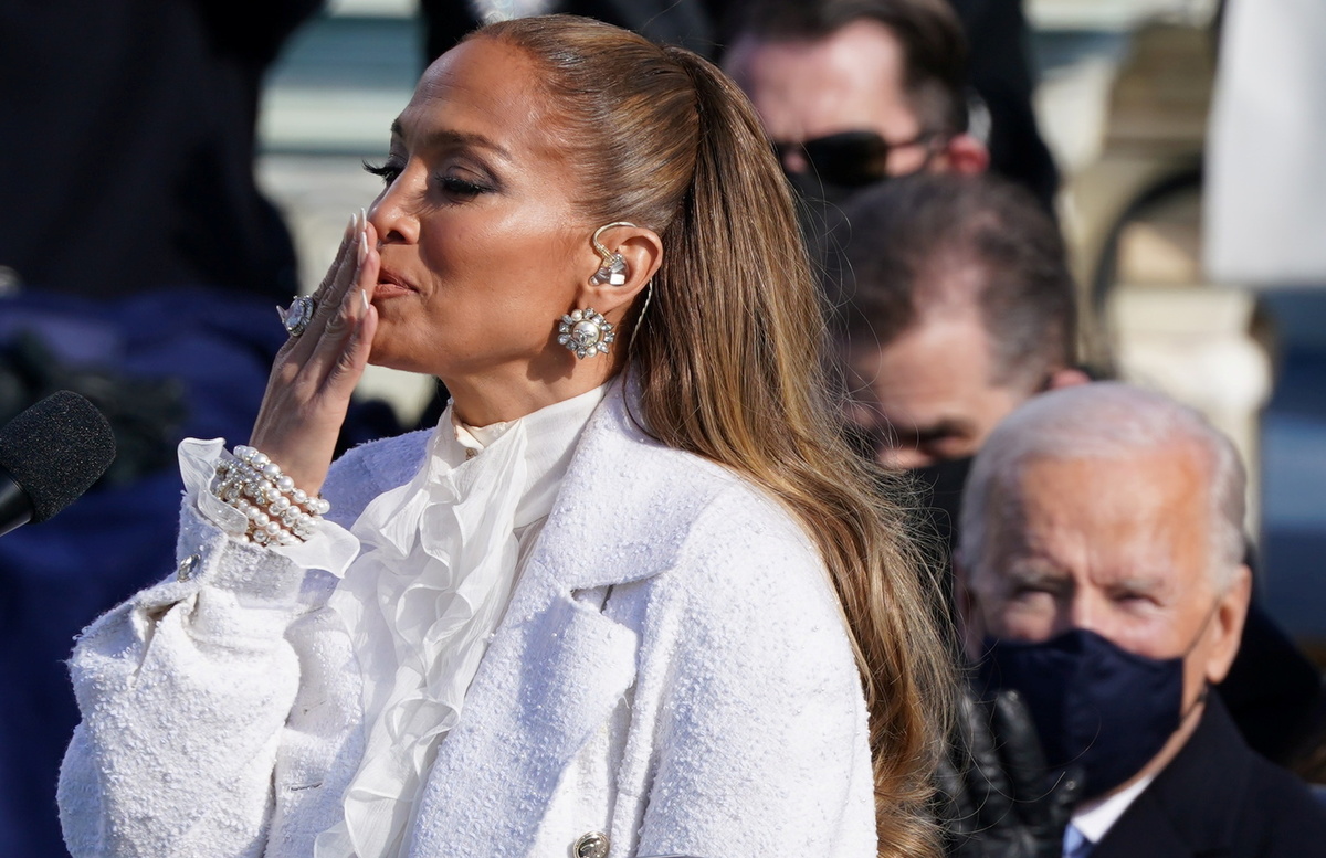 Jennifer Lopez durante la toma de posesión de Joe Biden como el 46 ° presidente de Estados Unidos | Reuters