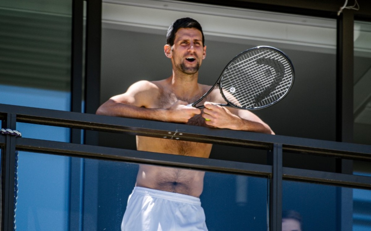 Novak Djokovic, durante su estadía en Australia (AFP)