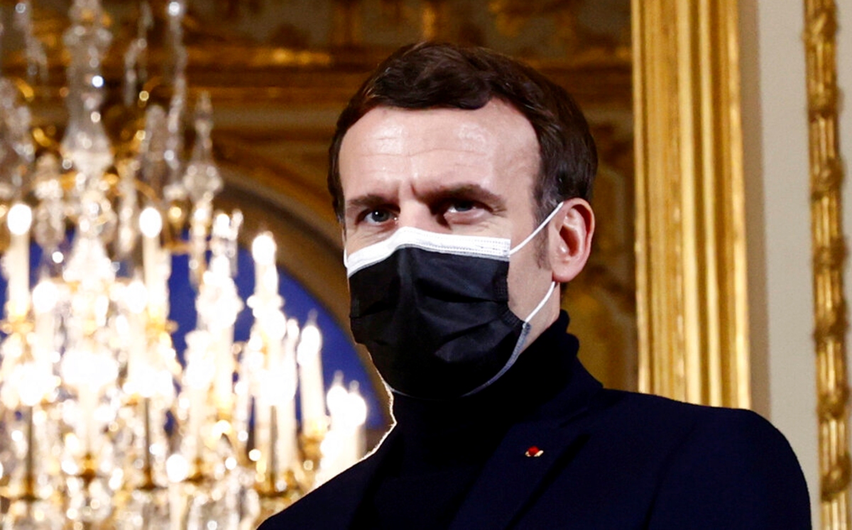 El presidente francés, Emmanuel Macron, envió sus mejores deseos a Biden y Harris. (AP)
