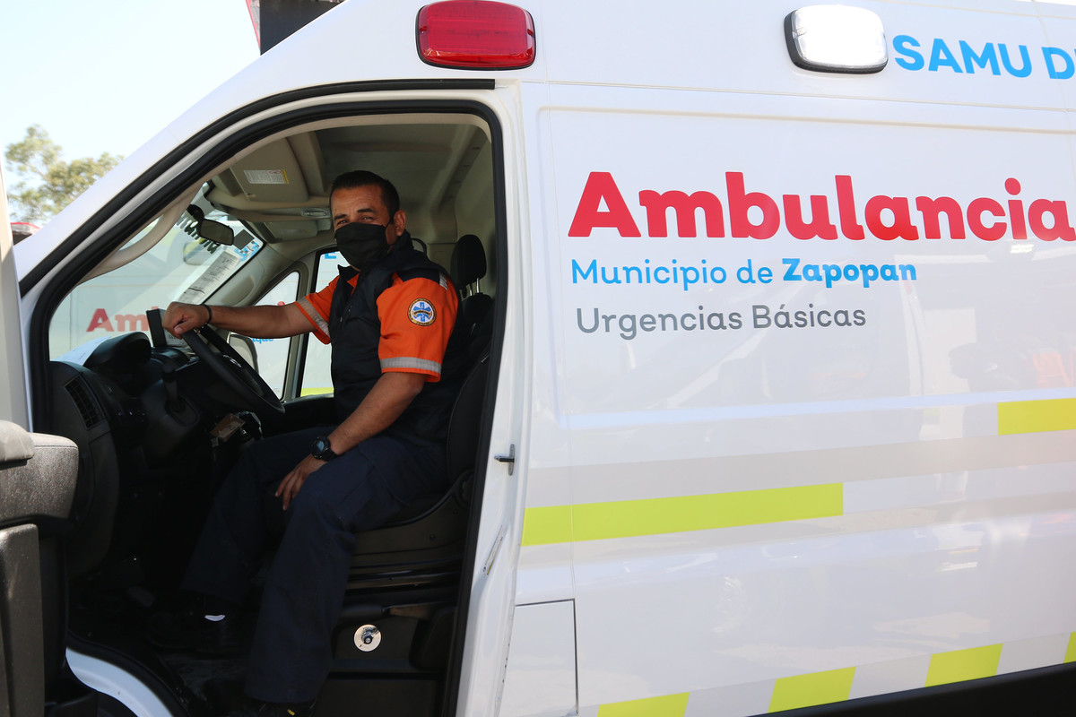 Ambulancia en Zapopan (Cortesía)