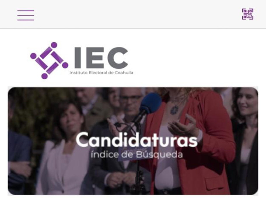 Aplicación móvil del IEC. (Milenio Digital)