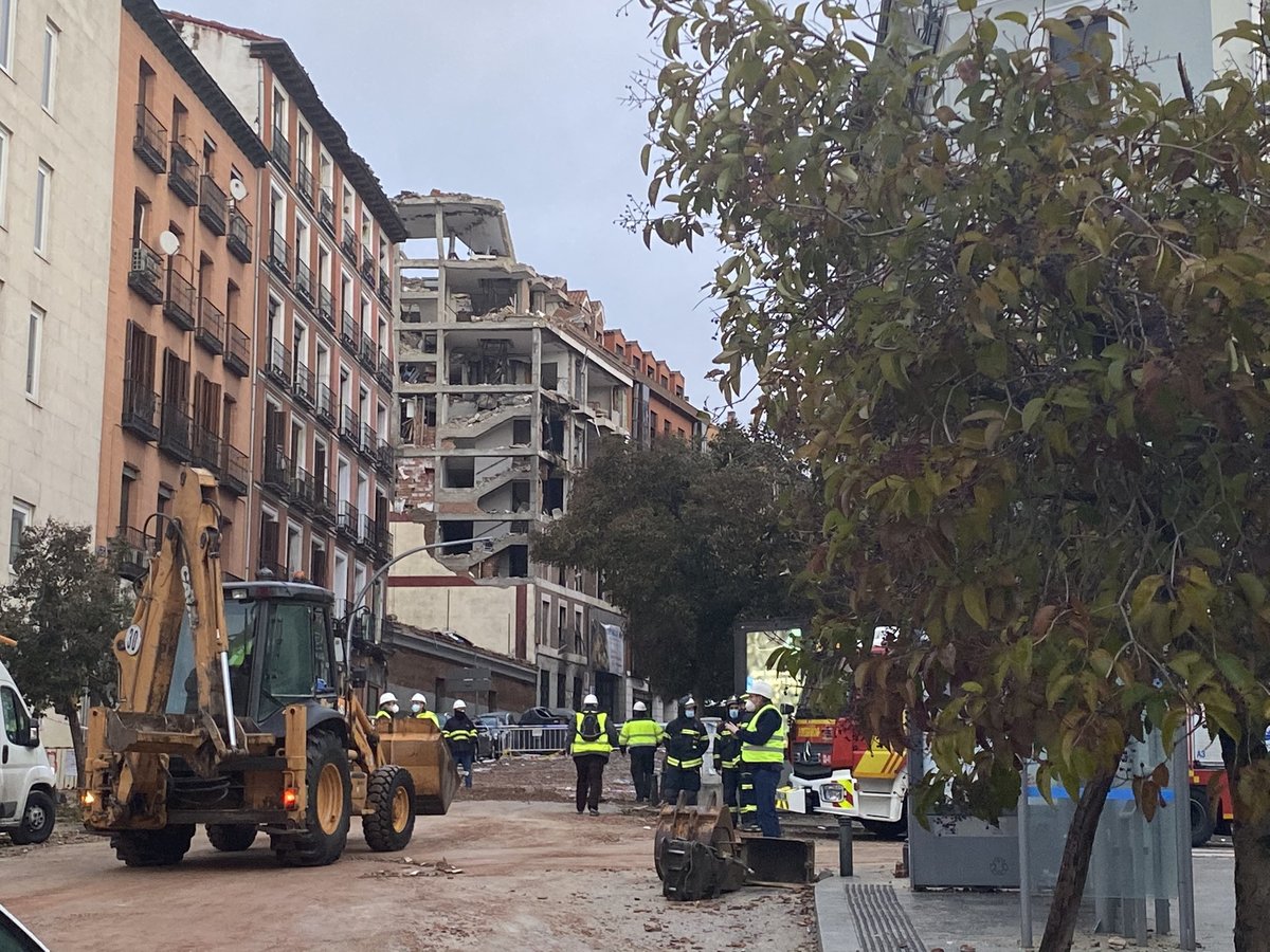 El inmueble fue resguardado por las autoridades. / @EmergenciasMad