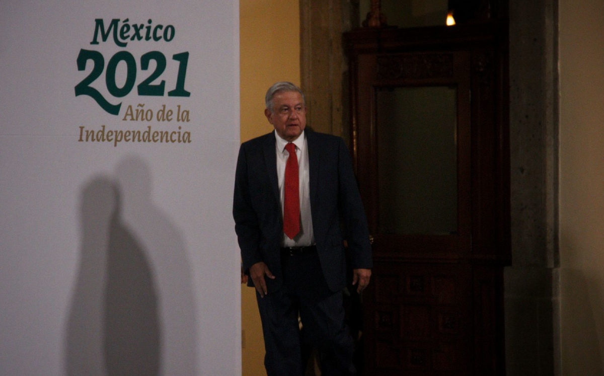 El presidente Andrés Manuel López Obrador llega a La Mañanera. (Cuartoscuro)