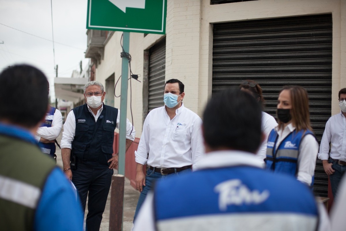 Constataron los avances de obras en varios puntos de la zona