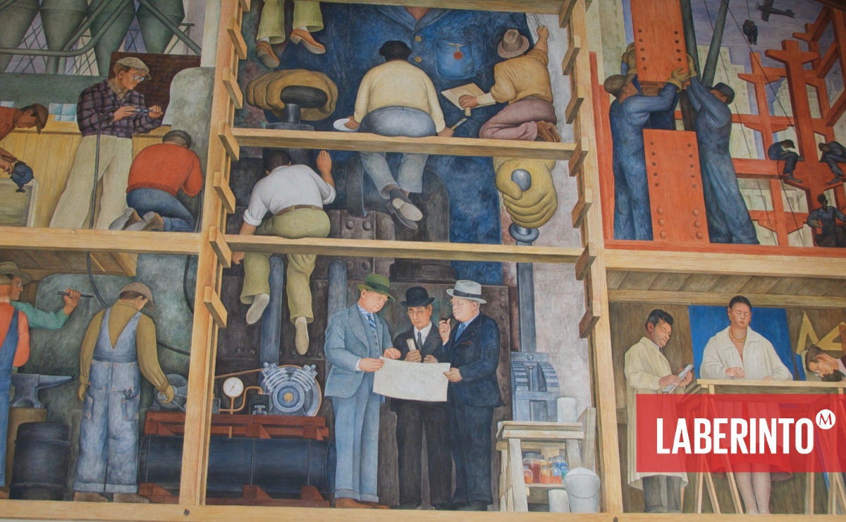Diego Rivera, 'The making of a fresco showing the building of a city'.