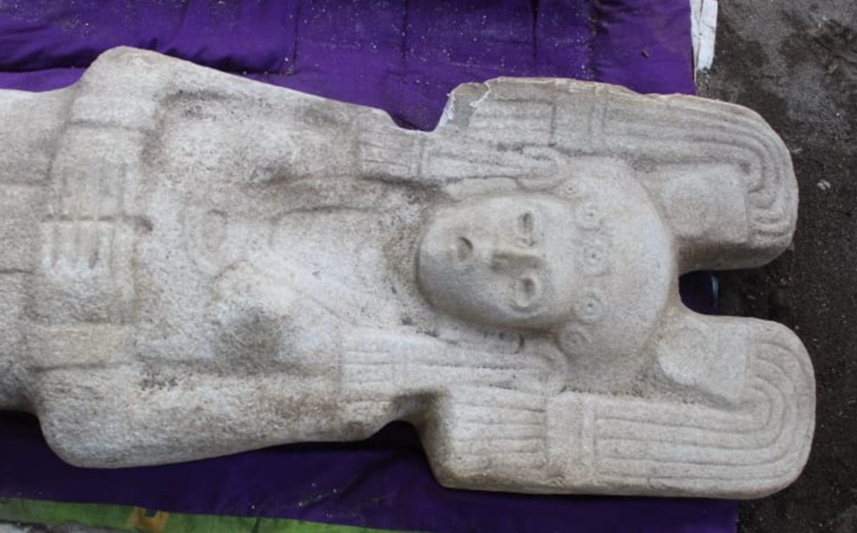 Hallan primera escultura prehispánica femenina en la Huasteca veracruzana
