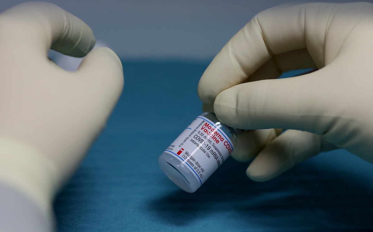 La vacuna de Moderna contra el coronavirus. (AFP)