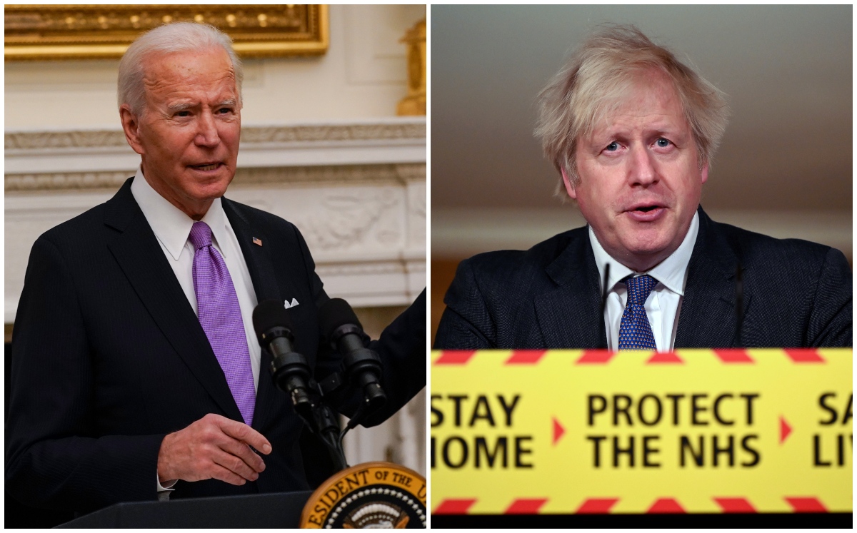 Boris Johnson felicitó a Joe Biden por su victoria en las elecciones. (AP)