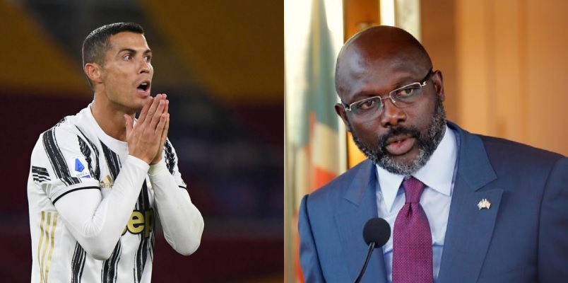Cristaino Ronaldo y George Weah (Reuters)