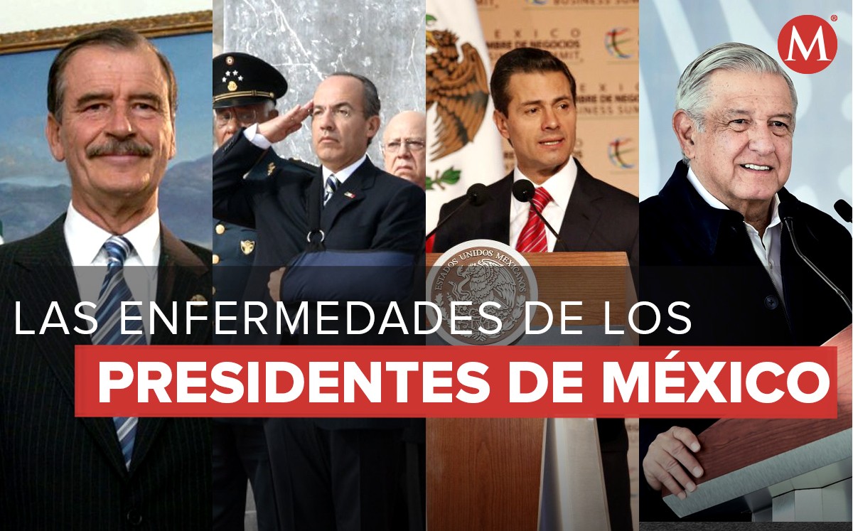 Desde dolores de cabeza hasta accidentes, los presidentes de México en turno han tenido retos en su estado de salud | Diseño: Oscar Avila