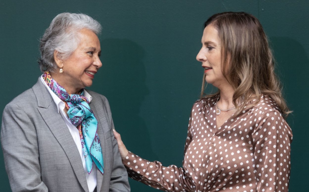 Olga Sánchez Cordero y Beatriz Gutiérrez Müller. (Cuartoscuro)