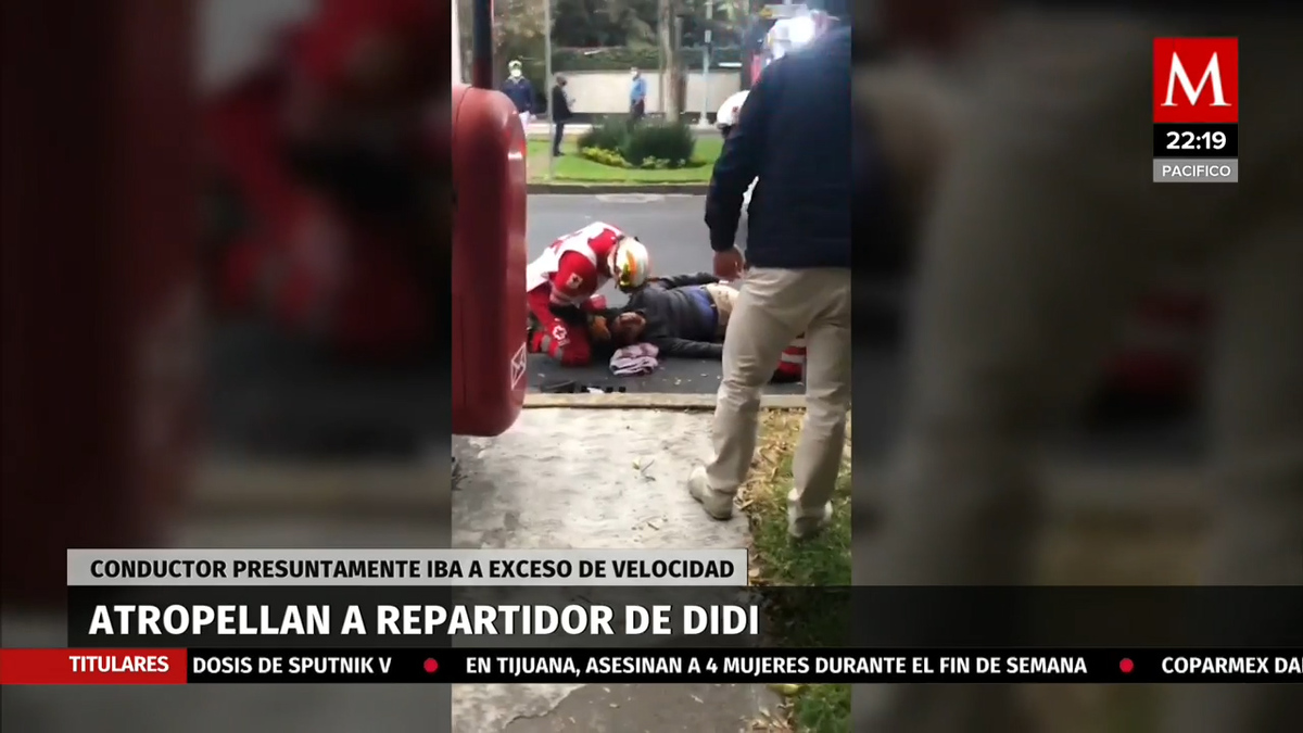 Conductor presuntamente conducía a exceso de velocidad atropelló a repartidor de comida