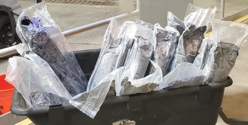 Decomisaron metanfetamina en el puente internacional Hidalgo-Reynosa. (Cortesía)