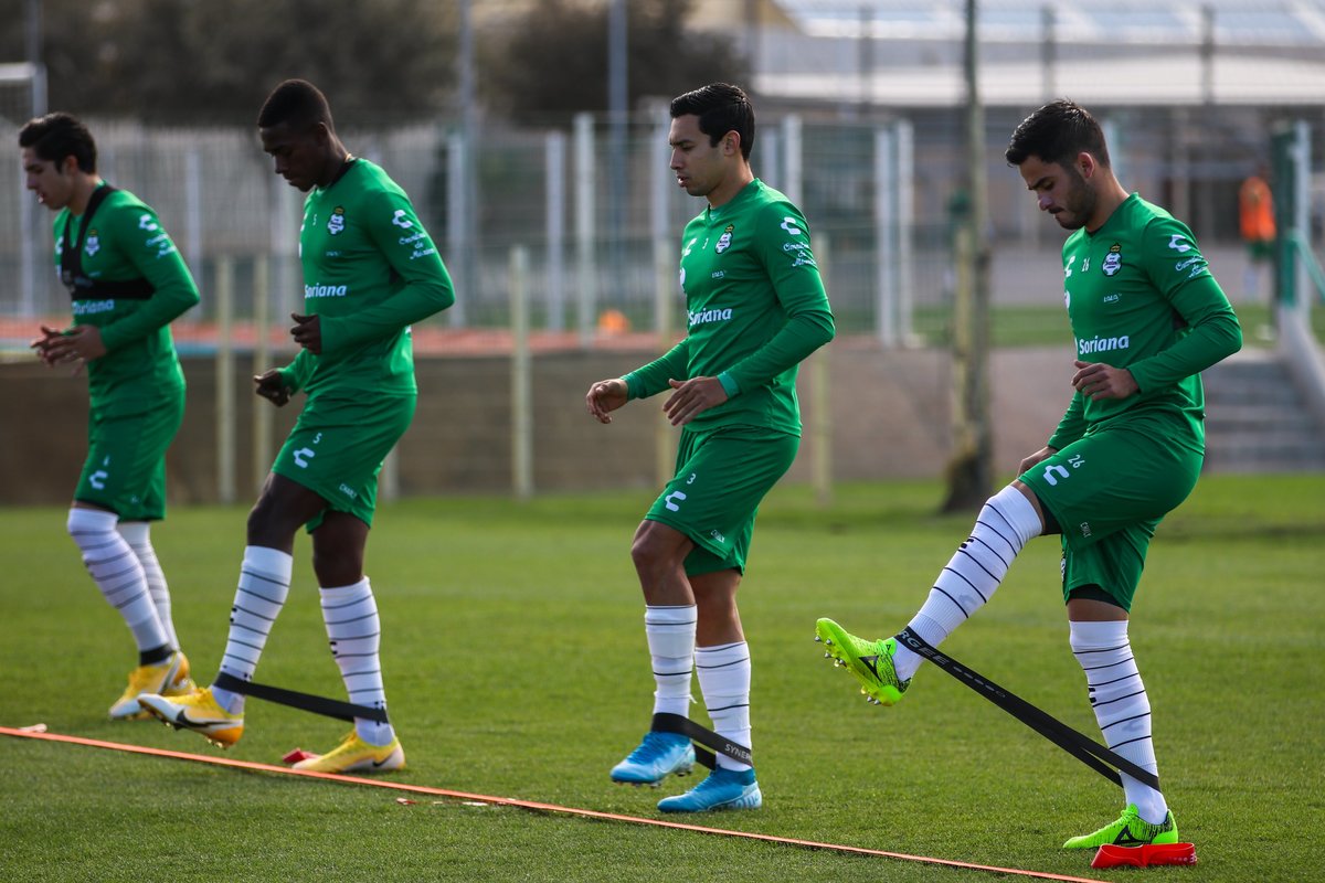Santos Laguna sigue preparándose para el próximo enfrentamiento en casa. (Twitter: @SantosLaguna)