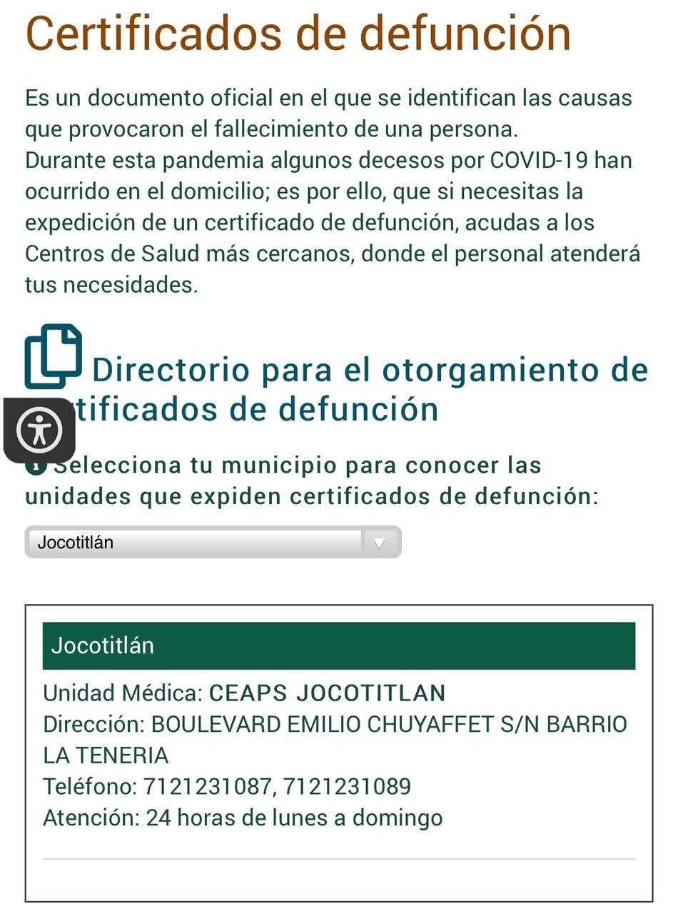 En el directorio se contempla a unidades médicas de al menos 45 municipios. (Especial)