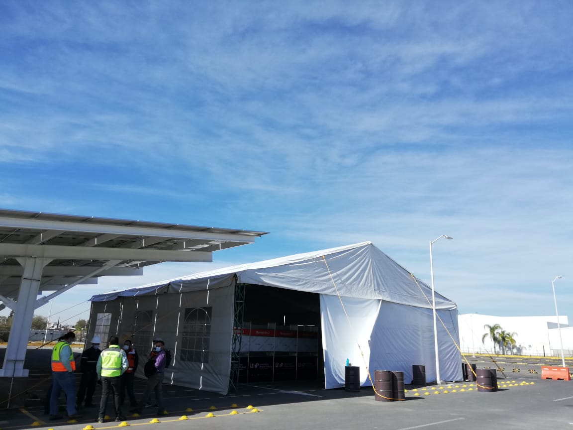 En esa carpa realizarán las pruebas (Dany Béjar)