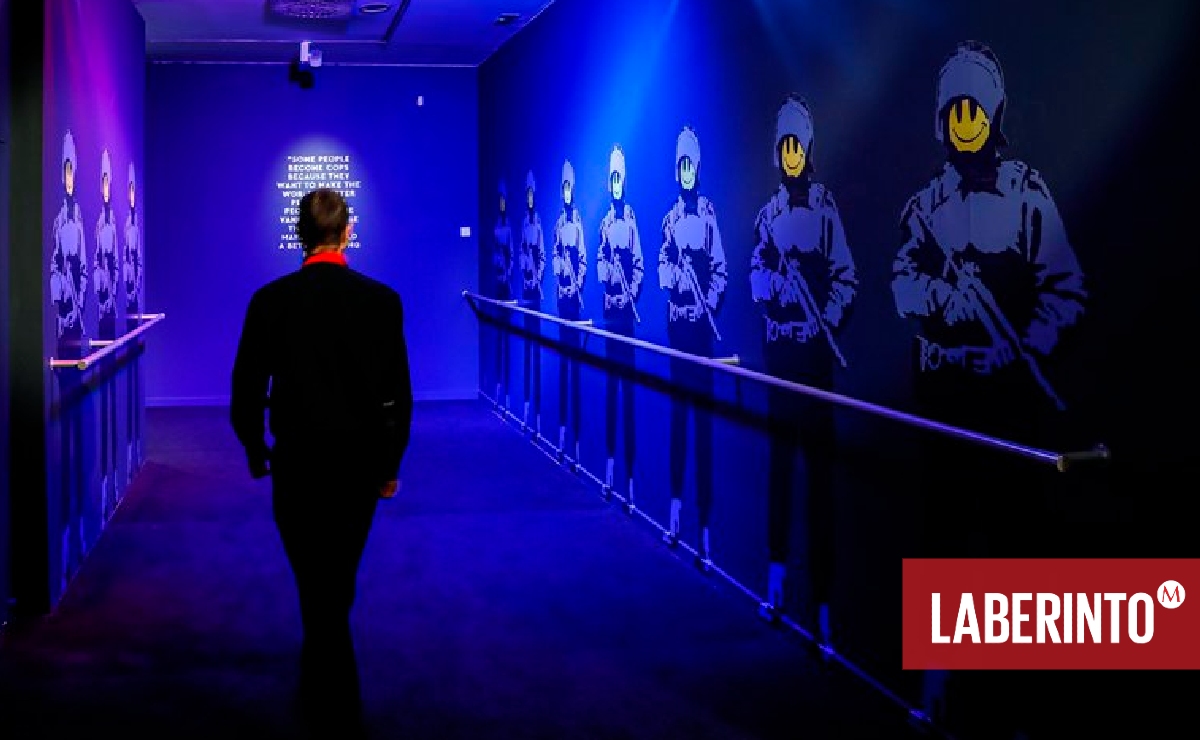 'BANKSY. The Street is a Canvas', en el Círculo de Bellas Artes de Madrid. (Foto: EFE)