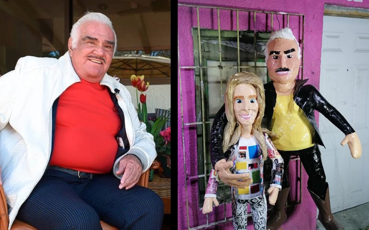 Crean piñata de Vicente Fernández tras acosar a fans. (Especial)