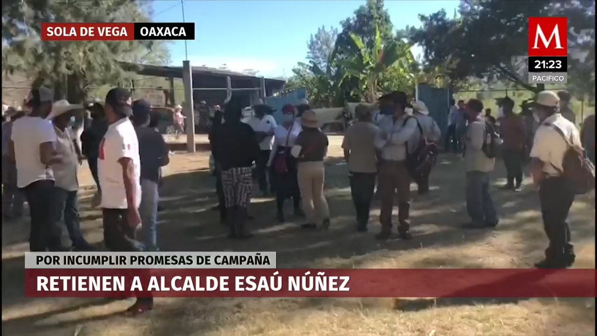Habitantes intentan colgar a alcalde en Oaxaca, tras acusarlo de corrupción