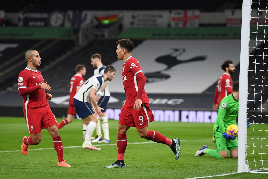 Liverpool venció al Tottenham en Londres (AFP)