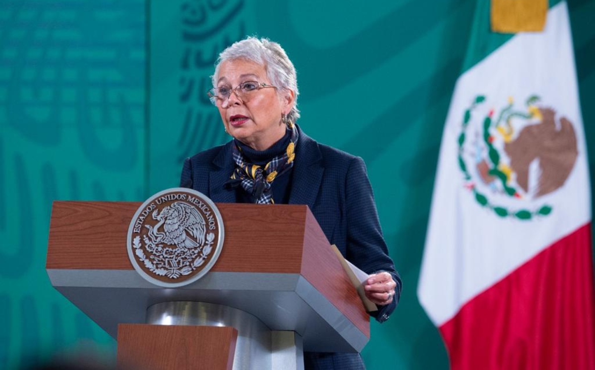 Durante La Mañanera, la secretaria de Gobernación respaldó el trabajo de la jefa de Gobierno. (Cortesía)
