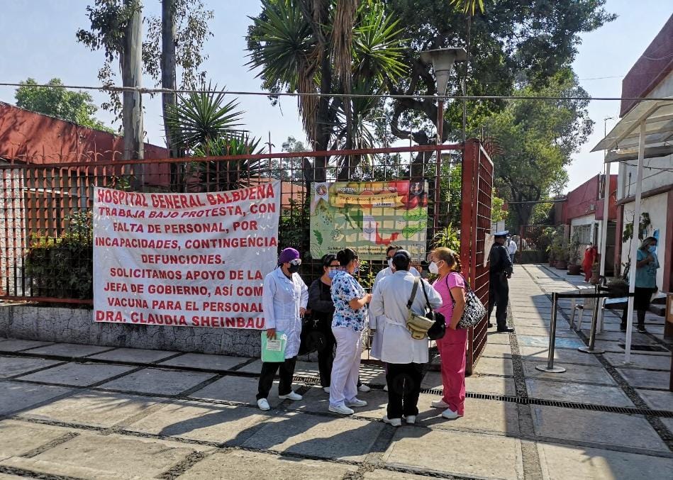Enfermeras protestan por falta de insumos / Jorge Becerril