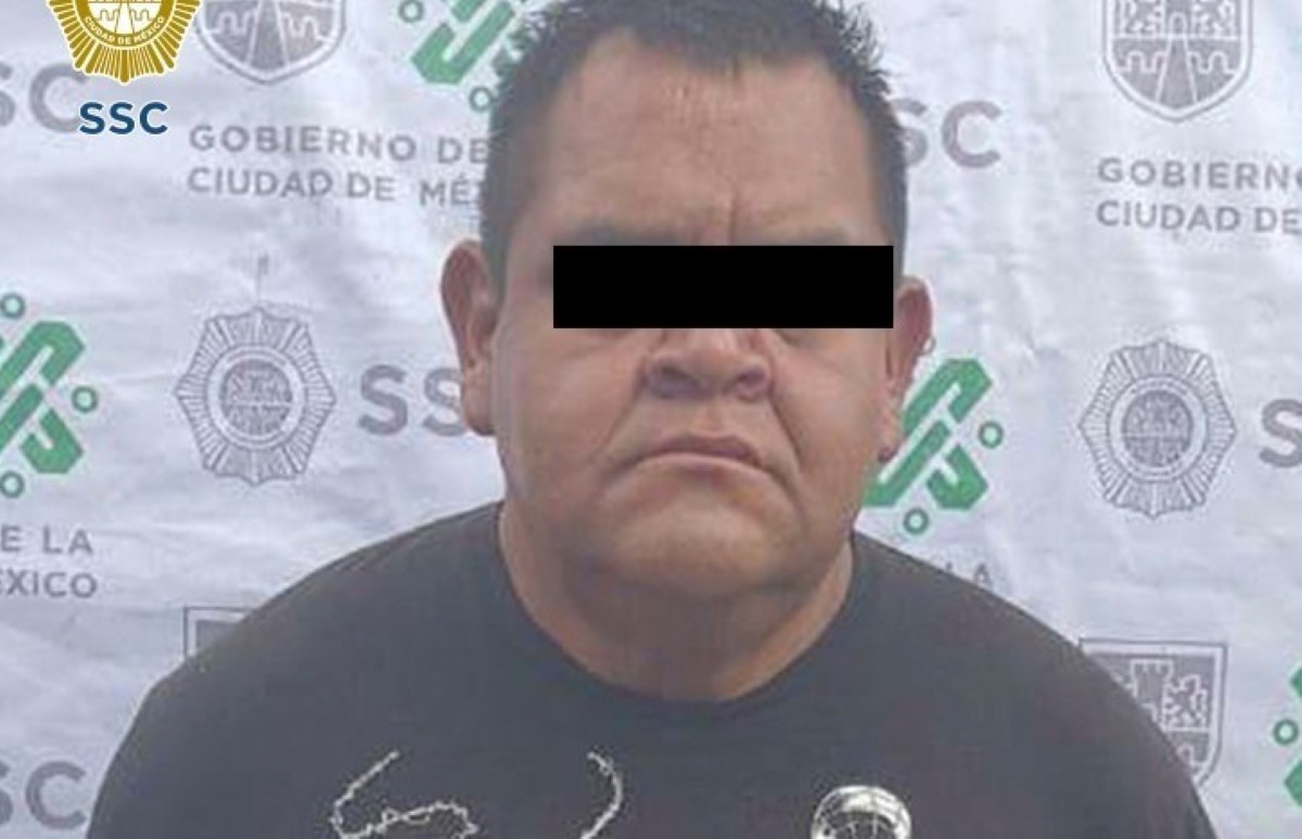 El hombre fue detenido en calles del Centro Histórico de CdMx. | Especial