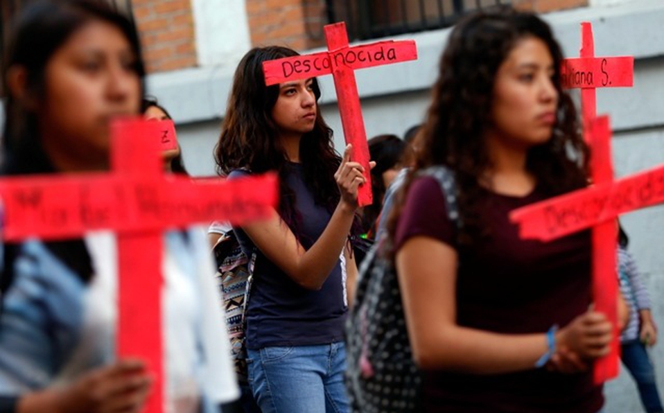 Mujeres protestan contra los feminicidios. (Cuartoscuro)